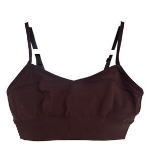 Aerie Women's Brown Ribbed Bralette, Size Medium, Like New